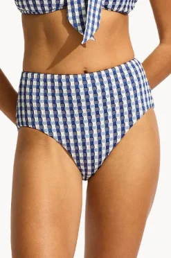Bottoms|Seafolly Bella High Waisted Pant Marine