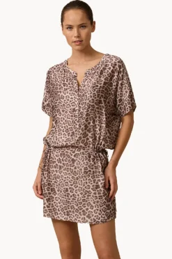 Dresses|Monte u0026 Lou Belle Short Sleeve Shirt Dress Animal