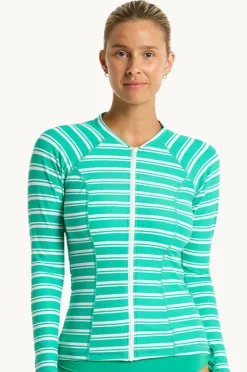 Rashies & Sunsuits|Sea Level Biarritz Long Sleeve Suntop Evergreen