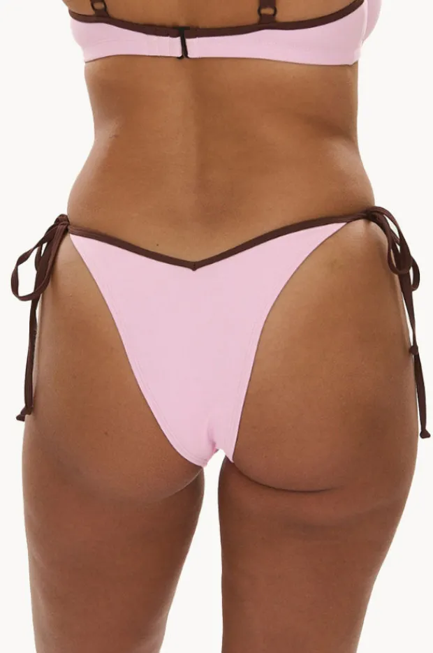 Bottoms|Raq Apparel Bind Cheeky Tie Side Pant Floss/choc