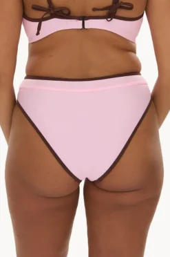 Bottoms|Raq Apparel Bind High Leg Brief Floss/choc
