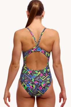 One Pieces|Funkita Bits Of Peace Diamond Back One Piece Black/multi