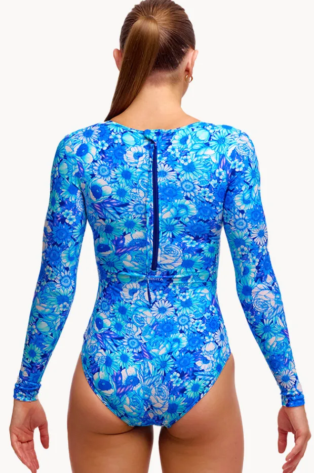 Rashies & Sunsuits|Funkita Bloom Shakalaka Love Cover Sunsuit Blue