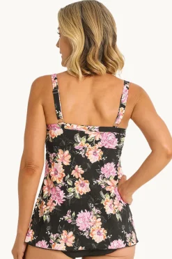 Tankini Tops|Jantzen Bloom Swing Tankini Separate BLACK