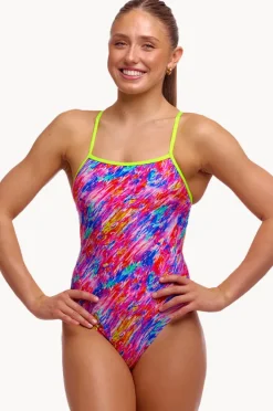 One Pieces|Funkita Blow In Single Strap One Piece Multi