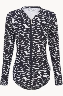 Rashies & Sunsuits|Babes In The Shade Blue Acacia Sunsuit Navy/White