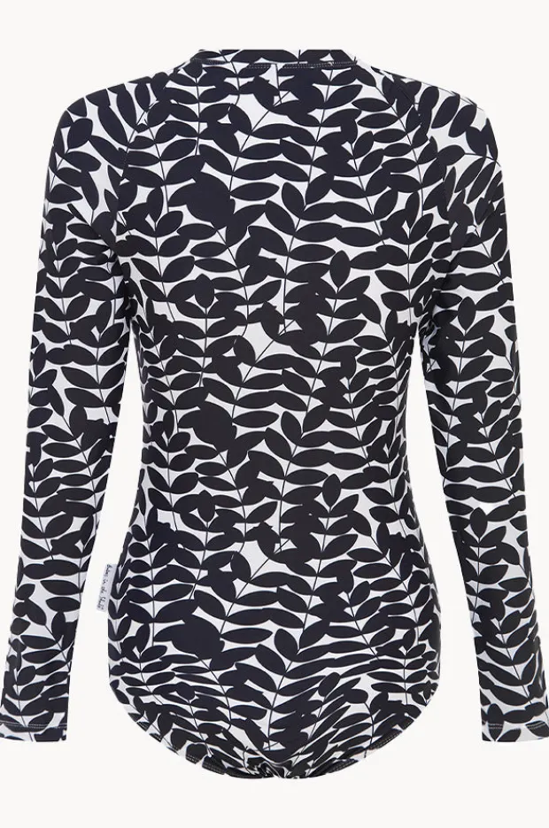 Rashies & Sunsuits|Babes In The Shade Blue Acacia Sunsuit Navy/White