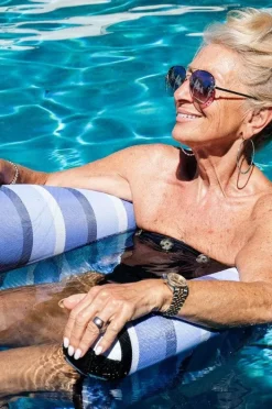 Water Hammocks|Pool Inflatables|Acqua Boss Bayou Water Hammock Blue