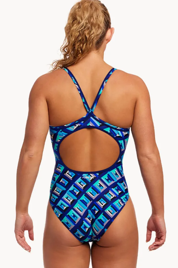 One Pieces|Funkita Diamond Back One Piece Blue bunkers