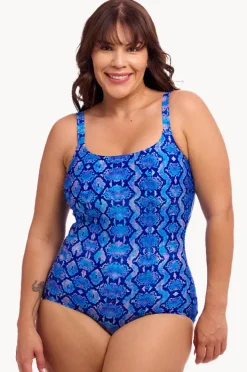 One Pieces|Funkita Blue Viper Scoop Neck One Piece Blue/pink