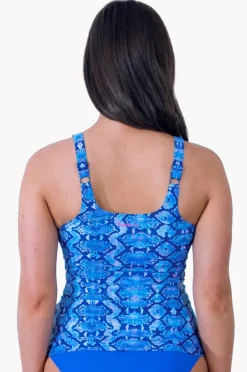 Tankini Tops|Funkita Blue Viper Scoop Neck Tankini Separate Blue/pink