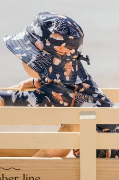 Hats|Minihaha Boys Aiden Swim Hat Navy