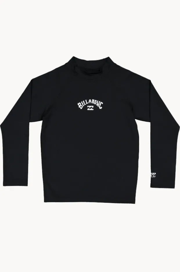 Rashies & Sunsuits|Billabong Boys All Day Arch Long Sleeve Suntop Black