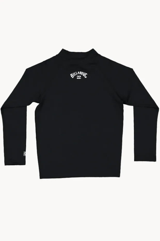 Rashies & Sunsuits|Billabong Boys All Day Arch Long Sleeve Suntop Black