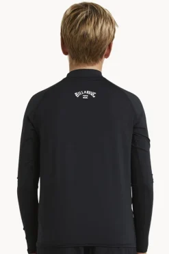 Rashies|Billabong Boys All Day Arch Long Sleeve Suntop Black