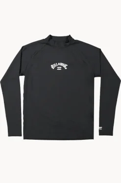 Rashies|Billabong Boys All Day Arch Long Sleeve Suntop Black
