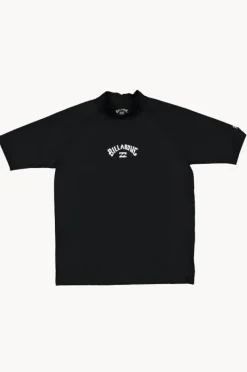 Rashies|Billabong Boys All Day Arch Short Sleeve Suntop Black