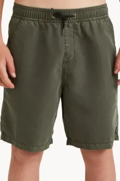 Boardshorts|Billabong Boys All Day Overdye Layback Boardshort Military