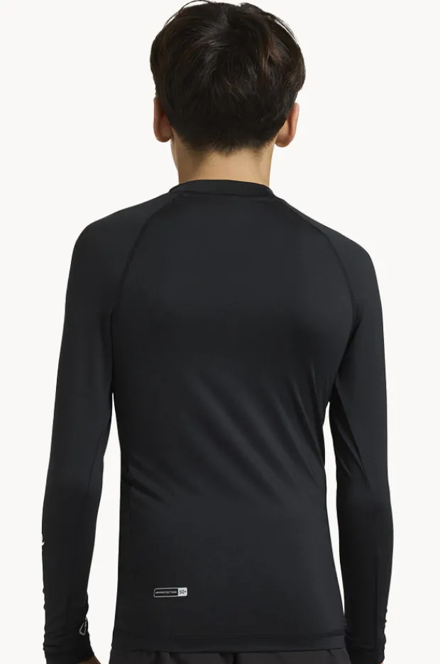 Rashies|Quiksilver Boys All Time Long Sleeve Suntop Black