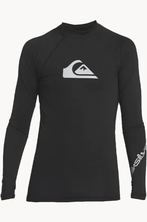 Rashies|Quiksilver Boys All Time Long Sleeve Suntop Black