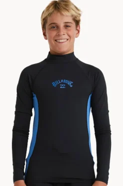 Rashies|Billabong Boys Arch PF Long Sleeve Suntop Black/Blue
