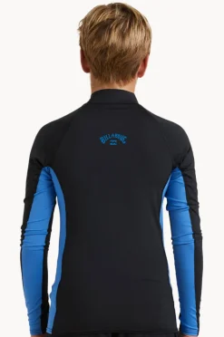Rashies|Billabong Boys Arch PF Long Sleeve Suntop Black/Blue