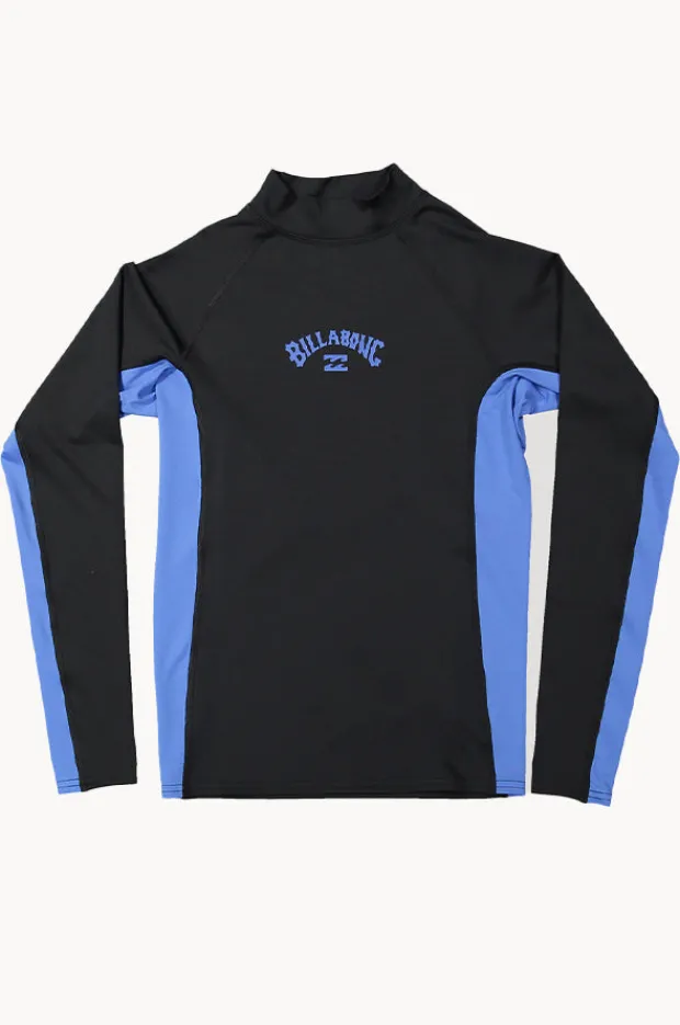 Rashies|Billabong Boys Arch PF Long Sleeve Suntop Black/Blue