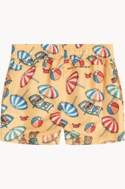 Boardshorts|Huxbaby Boys Beach Bear Swim Short Sand