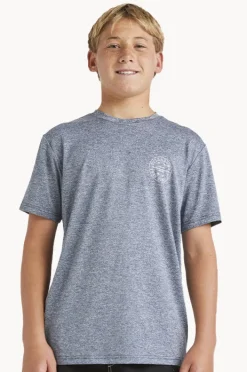 Rashies|Billabong Boys Big Wave Daz Short Sleeve Suntop Navy
