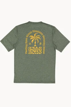 Rashies|Billabong Boys Big Wave Shazza Short Sleeve Suntop Military