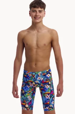 Jammers|Funky Trunks Boys Birdie Wordie Jammer Navy/multi