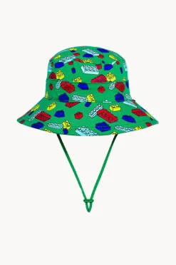 Hats|Bedhead Boys Blocks Classic Bucket Hat Green