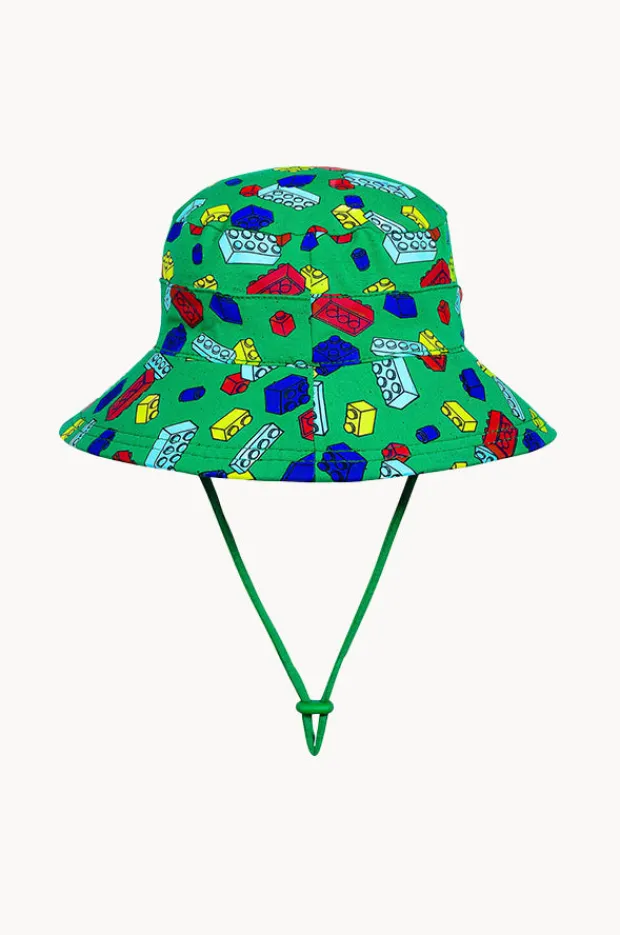 Hats|Bedhead Boys Blocks Classic Bucket Hat Green