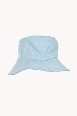 Hats|Acorn Boys Waves Wide Brim Swim Hat Blue