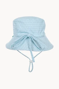 Hats|Acorn Boys Waves Wide Brim Swim Hat Blue