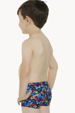 Trunks|Zoggs Boys Bonz Hip Racer Trunk Navy/multi
