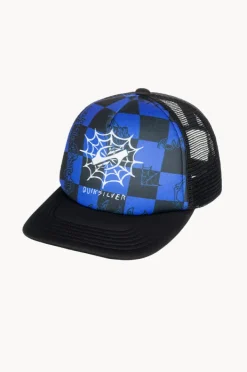 Hats|Quiksilver Boys Check Emu Coop Cap Black/blue