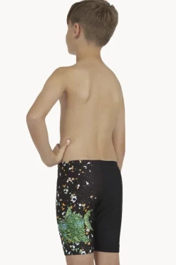 Jammers|Zoggs Boys Crocosaurus Mid Jammer Black/Green