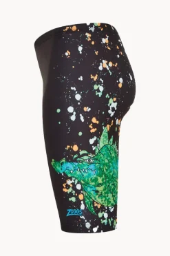 Jammers|Zoggs Boys Crocosaurus Mid Jammer Black/Green