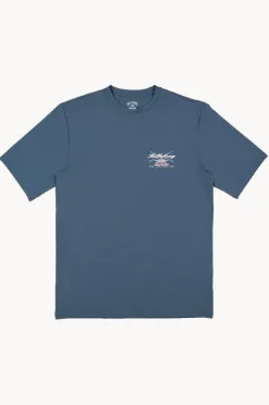 Rashies|Billabong Boys Crossboards Short Sleeve Suntop Teal