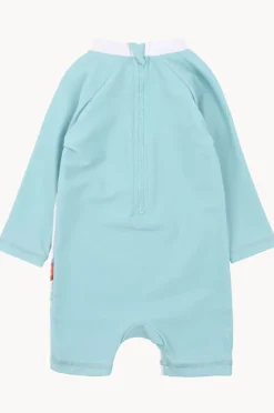 Rashies & Sunsuits|Rashies & Sunsuits|Minihaha Boys Denver Dinosaurs Sunsuit Light Green