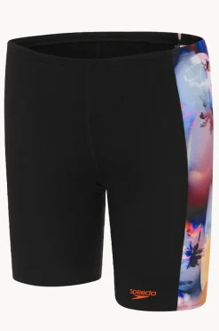 Jammers|Speedo Boys Digi Panel Jammer Black/red