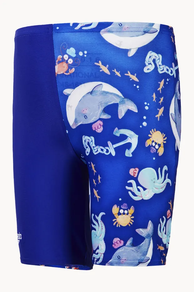 Jammers|Speedo Boys Digital Allover Jammer Blue