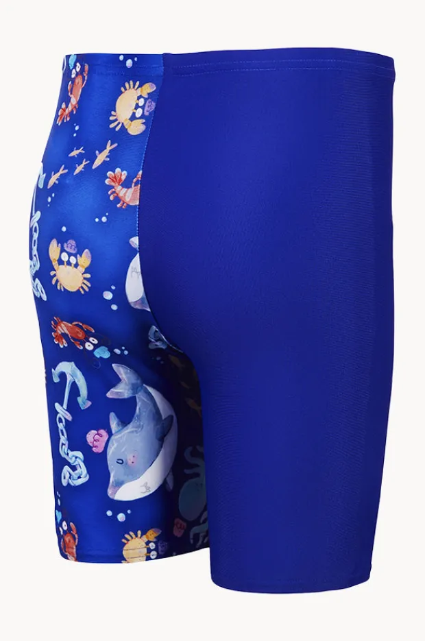 Jammers|Speedo Boys Digital Allover Jammer Blue