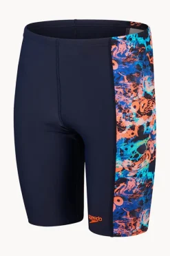 Jammers|Jammers|Speedo Boys Digital Printed Panel Jammer Navy/multi