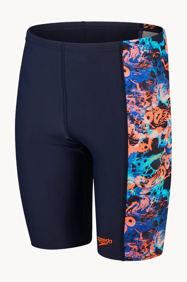 Jammers|Jammers|Speedo Boys Digital Printed Panel Jammer Navy/multi