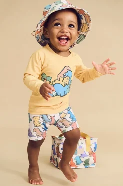 Hats|Huxbaby Boys Dino Play Swim Hat Multi