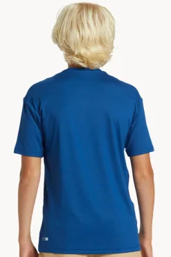 Rashies|Quiksilver Boys DNA Bubble Logo Short Sleeve Suntop Monaco