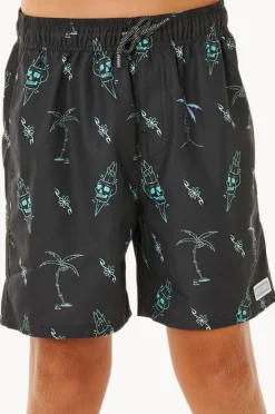 Boardshorts|Rip Curl Boys Eternal Shred Volley Boardshort Washed Black