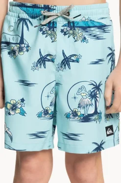 Boardshorts|Quiksilver Boys Everyday Mix 14" Volley Boarshort Paradise
